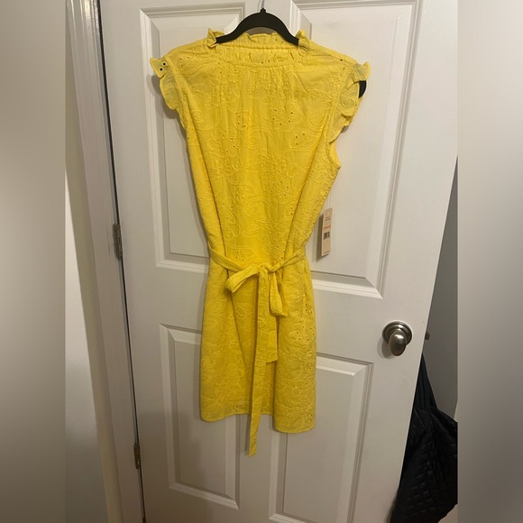 Brand New With Tags Adorable Nannette  Yellow Summer Dress With Belt - Size 2 - Picture 1 of 6